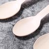 Cuchara Desechable de Madera, Cuchara para Llevar Comida Occidental, Fabricante Ecológico y Biodegradable, Vajilla de Aviación, Logotipo Estampado en Caliente Snacks