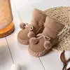 Novas meias de chão sapatos de bebê para andar sapatos quentes para crianças com sola espessa e forro de veludo sapatos e meias antiderrapantes para bebês meninos e meninas