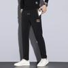 Primavera y Verano 2023 Nueva Moda China Pantalones Casuales para Hombre Modernos Combinables Cintura Elástica Bordados Pantalones Largos para Hombre