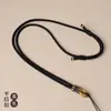 Corda da Sorte Nó de Lótus Tecida à Mão Pingente Amuleto de Buda Corda Ajustável Cordão de Thangka do Tibete Corrente de Amuleto de Buda Tailandês