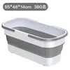 Cubo de Fregona de Silicona Cubo Plegable para el Hogar Cubo de Agua para Exteriores Cubo para Lavado de Autos Cubo de Fregona Rectangular Cubo de Agua Plegable para Exteriores