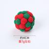 Suministros para mascotas, pelota de campana hecha a mano de color transfronterizo, pelota elástica, pelota de peluche interactiva para perseguir, juguetes para gatos que se mueven solos