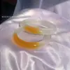 Pulseira Olho de Gato Gradiente Tipo Gelo Lua Branca, Pulseira Sino Padrão Meio Montanha e Água Macaron, Pulseira de Jade, Venda Direta Atacado de Fábrica