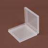 Caja Plástica Plana Cuadrada Esmerilada Caja de Filtro para Cámara de Plástico Transparente PP Caja de Almacenamiento Tarjeta Hebilla de Belleza Tapa Caja de Empaque Cuadrada
