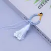 Llavero Cordón de Nudo de Diamante con Borla Corta Bo Ting Accesorios Semi-Terminados para DIY Colgante de Borla Pequeña Joyería