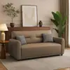 Sofá de cuero resistente a los arañazos de gato para salas de estar pequeñas, apartamentos de alquiler, tiendas de ropa, apartamentos modernos, sofá de línea recta simple, venta al por mayor