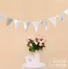La sala de bodas está decorada con banderines dorados de cinco estrellas, vestido de fiesta de cumpleaños, flor de papel para tirar, decoración de fondo para fiesta de adultos, banderín para tirar