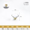 Manípulo de Gaveta de Guarda-Roupa de Porta de Armário de Latão com Cristal Moderno Minimalista Manípulo de Cristal Dourado de Luxo Leve High-End