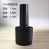 Suministro de fábrica traje de botella de esmalte de uñas de vidrio botella de esmalte de uñas negra con tapa de pincel sub-botella 5ml10ml15ml