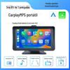 Gravador Carplay, visão traseira, Bluetooth, transmissor FM, navegação auxiliar, tela de 7 polegadas Android Cast, gravador de direção