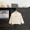 Ropa de invierno nueva 2023 para niños Xianao estilo coreano cuello alto medio versátil para niños y niñas camiseta interior top con forro polar de invierno para niños