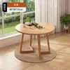 Nueva Mesa de Té Estilo Chino Mesa de Comedor Mesa de Té Pequeña para Balcón Mesa de Café para el Hogar Mesa Sencilla Moderna Mesa y Sillas para Negociación y Ocio