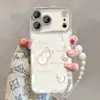 Funda de Teléfono Calabaza de Buena Suerte para Apple 17 Pro Max iPhone 15 con Pulsera, Diseño de Alto Valor para Niñas, Estuche Rígido para iPhone 14