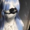 Máscara de Olhos Cruzados de Renda de Halloween Seam Nuns para Mulheres, Máscara de Laço Gótico Escuro com Coração e Acessórios