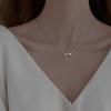 Collar de Latido de Corazón de Plata de Ley S925 para Mujer, Cadena Clavicular Simple y Moderna de ECG, Estilo Coreano, Ins, Cadena de Celebridad de Internet para Transmisión en Vivo