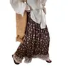 Falda Adelgazante Línea A Cubre-Carne Verano 2024 Estilo Coreano Vintage Floral Encaje Costuras Diseño Nicho Falda para Mujer