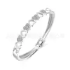 Regalo de Navidad pulsera de amor para novia compañeros de clase pulsera Pulsera de corazón de melocotón incrustada de diamantes suministro de fábrica transfronterizo