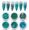 Explosões transfronteiriças Nail Art Flash Fragmentos irregulares Lantejoulas mistas PET Streaming Cola de cânhamo Diy Joias artesanais