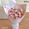Momentos Emocionales Destacados: Serie Palabras de Amor y Palabras Soñadoras Papel de Regalo de Flores, Cartón Grueso, Envoltura de Ramo de Rosas, Papel Kraft