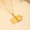 El collar de libro se puede diseñar con fotos y muestras, texto, patrones, grabado láser, superventas transfronterizo, estilo nieta, madre