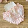 Bragas de Mujer Triángulo Lindas de Cintura Media Estilo Japonés Frescas Bordadas de Seda de Leche con Volantes de Princesa Estudiante