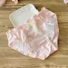 Bragas de Mujer Triángulo Lindas de Cintura Media Estilo Japonés Frescas Bordadas de Seda de Leche con Volantes de Princesa Estudiante
