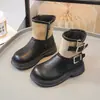 Sapatos Casuais Versáteis da Moda para Meninas 2026 Outono/Inverno Novidades Botas Chelsea Infantis de Solado Macio Estilo Britânico Botas Curtas para Crianças Médias e Grandes