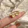 Anillo Coreano Ojo de Gato Completo Diamante Anillo de Dedo Conejo Giratorio para Mujer Sentido de Alto Nivel Todo Fósforo Anillo Abierto