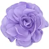 Estilo Coreano Satén Borde Quemado Flor Tela Hecha a Mano Rosa Camelia DIY Accesorios de Decoración de Flor para la Cabeza de Niños