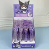 Borrador de Pintalabios Stitch Cabeza de Cristal Kuromi Tipo Pulsador Borrador de Pintalabios Iluminado Portátil para Estudiantes
