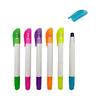 Crayón resaltador sólido personalizado de fábrica crayón de gelatina crayón 6 colores estado sólido resaltador giratorio lápiz llave