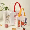 Bolso de Mano Nuevo Producto Personalizado Runheng de Algodón y Lino Portátil Bolso de Mano Diseño Simple Bolso de Mano de Lona Multicolor
