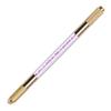 Bolígrafo de bordado de cristal de doble punta con pedrería dorada, bolígrafo para cejas estilo coreano, bordado multifuncional, bolígrafo hecho a mano, otros trabajadores de la belleza