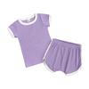 Contos infantis Roupas Infantis Verão Novo Algodão Macio Meninos e Meninas Bebê Conjunto de 2 Peças Infantil para Casa Conjunto de Shorts de Manga Curta