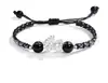 Pulsera tejida a mano de plata de ley 999 valiente para hombres y mujeres este año tendencia nacional cuerda de mano regalo ventas directas de fábrica