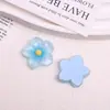Parches florales de resina dulces y versátiles con diseños de flor de huevo y tulipán, perfectos para accesorios para el cabello DIY, pasadores y decoración de zapatos
