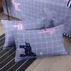 Funda de almohada simple estampada 48*74 cubierta para inserto de almohada, funda de almohada engrosada para adultos, universal para dormitorios y hoteles