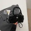 Bolsa Boston Floral com Laço Ins Estilo Coreano para Mulheres 2026 Novo Modelo de Alto Valor Tendência Bolsa de Ombro Transversal