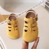 Sandálias Birkenstone de Verão Novas para Meninas Couro Fosco Styline Sandálias Romanas Tecidas para Meninos Antiderrapantes Solado Macio Sapatos de Praia