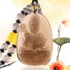 Colgante de Obsidiana Hielo Guanyin Buda Nacimiento Collar para Hombre Colgante Buda Guanyin Mascota Femenina Año de la Serpiente
