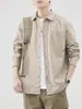 Camisa retro de manga larga estilo americano, ropa de trabajo americana para hombre, top moderno estilo caza, camisa de corte holgado, prenda de abrigo de otoño para hombre