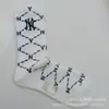 Nuevos Calcetines Bordados con Letra Ny de Estilo Coreano para Hombres y Mujeres, de Caña Alta, Calcetines Modernos para Todas las Estaciones, Calcetines Deportivos Versátiles para Parejas