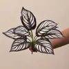 Hojas artificiales de Monstera y Alocasia para paisajismo de jardines, arreglos de plantas verdes para hoteles, centros comerciales y decoración del hogar, plantas en maceta