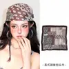 Pañuelo de cabeza estampado amarillo para mujer, nuevo modelo 2026, bufanda cuadrada elegante de moda retro americana, hace que la cara se vea más pequeña, turbante, accesorio para el cabello