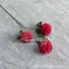 Crisântemo de Três Cabeças, Crisântemo Ping Pong, Arranjo de Chão para Casamento com Cabeça de Crisântemo, Decoração Suave para Sala de Estar de Casa, Decoração de Casamento