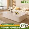 Móvel de TV Moderno Simples Sala de Estar Doméstico Pequeno Apartamento Armário de Chão Combinação de Mesa de Centro Leve de Luxo e Móvel de TV