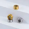 Cuentas Espaciadoras Redondas de Acero Inoxidable 303, Cuentas Espaciadoras para Pulseras Hechas a Mano, Materiales de Tubo de Posicionamiento, Accesorios para Joyería DIY al por Mayor