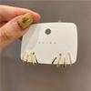 Agulha de Prata S925 Senso de Design Design Brincos de Quatro Garras para Mulheres 2025 Novos Brincos de Garra Elegantes de Luxo Acessível com Incrustações de Diamantes