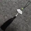 Nuevo abanico calado de Guanshanyue con borlas, accesorio Hanfu de estilo antiguo, broche de cheongsam con borlas colgantes