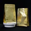 Bolsa de embalaje vertical para café sellada por ocho lados con cremallera lateral y válvula de aire, bolsa multi-color tipo stand-up, fábrica mayorista en stock del fabricante